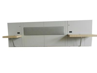 High pressure laminate(HPL) Wooden headboard for Hilton Garden inn Hotel,Headbaord with upholstery panel