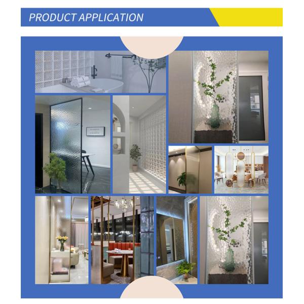 Flat 3mm-8mm Clear Mistlite Patterned Glass/ Patten Glass/ Rolled Glass/ Figured Glass