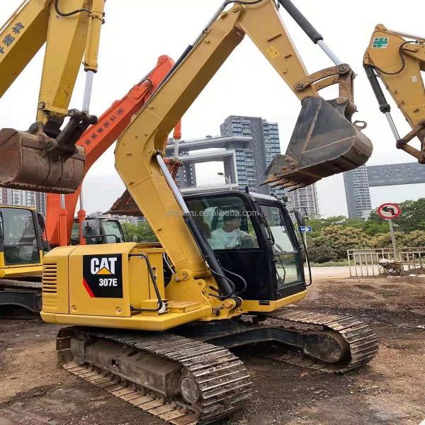 CAT307E second-hand excavator, perfect performance, fast action, low price, two years quality guarantee