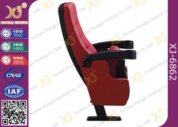 PP Outerback Color 3D Movie Cinema Theater Chairs With Tip Up Cupholder