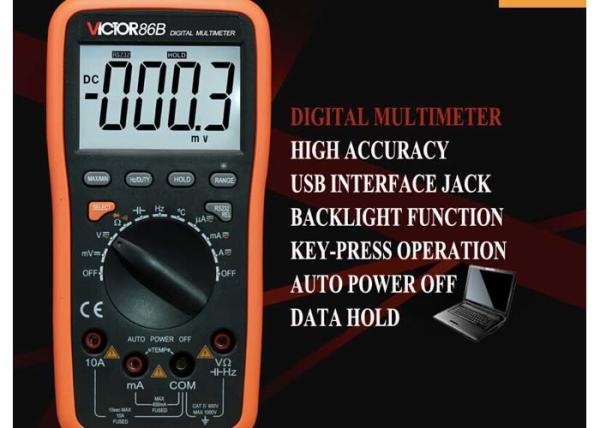VICTOR 86B Dmm Digital Multimeter For Electronics USB interface