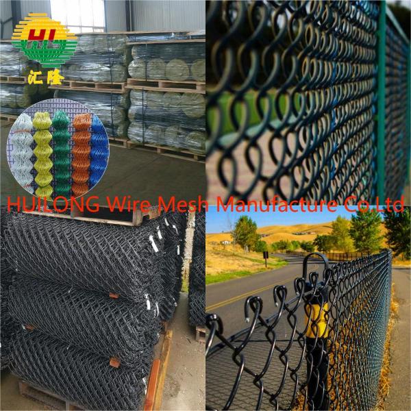 PVC покрыл звено цепи провода ограждая для сада или земли травы столбом y