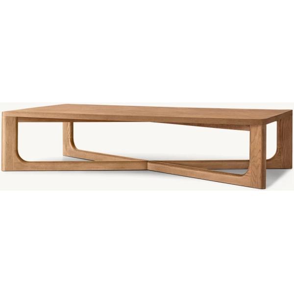 Living Room Modern Solid Wood Coffee Table Customized Lightweight 450mm