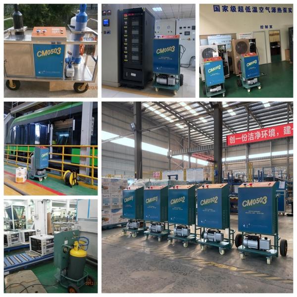 1-ступенчатая R410a рекуперационная холодильная вода заполняющая расщепленная зарядная машина R134a R22 рекуперационная зарядная машина фреона