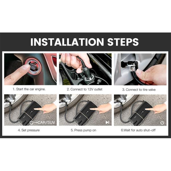 Compact and YANTU A31 150PSI Small Air Compressor for Vehicle Tire Pressure Monitoring