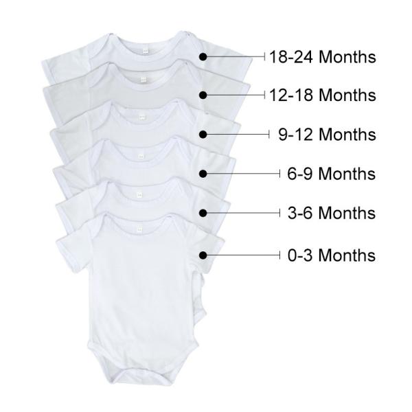 Sleeveless White Newborn Romper Crawl Suit For Sublimation Photos Printing