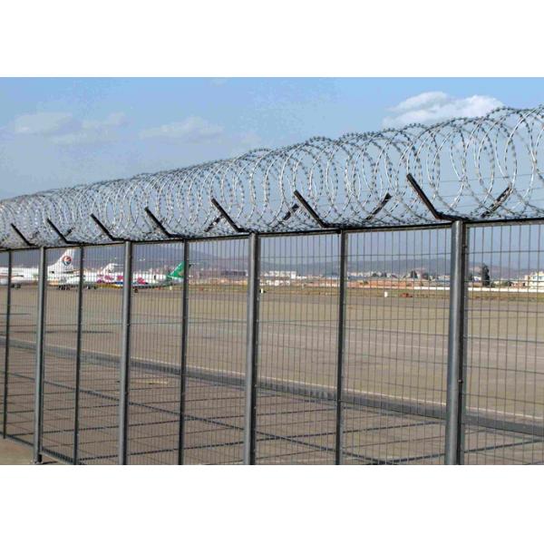 Y Post 3D Curved Airport Security Fencing , Welded Wire Mesh Fence Panels