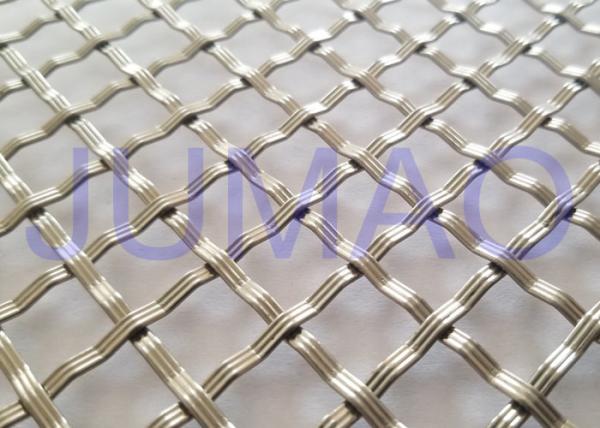 10 Mm Textured Cabinet Grille Inserts , Bright Metal Mesh Panels For Cabinets