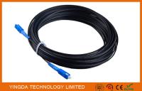 Auto-suficiente SC do cabo de remendo de FTTH - preto FRP LSZH 20M do cabo pendente da fibra do SC