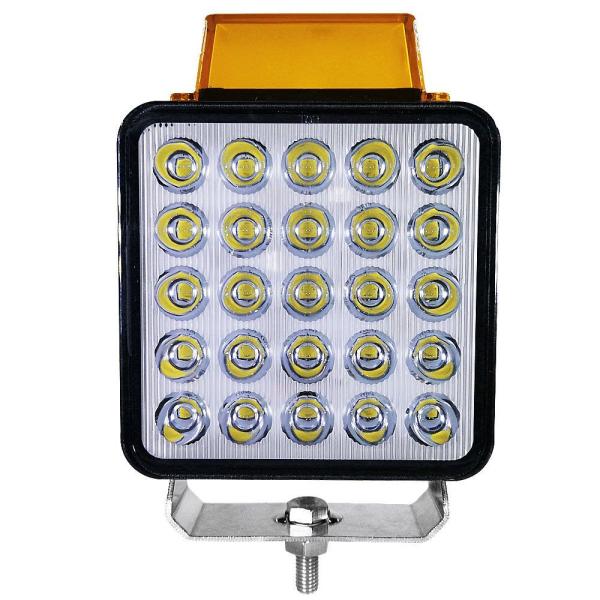 White / Blue LED Square Work Light 75W LED Spotlights For Tractors