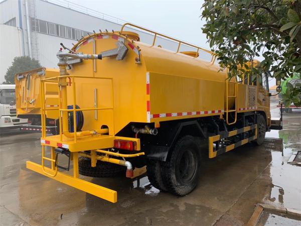 Dongfeng 10m3 tanque estrada caminhão de lavagem veículo seguro e higiênico