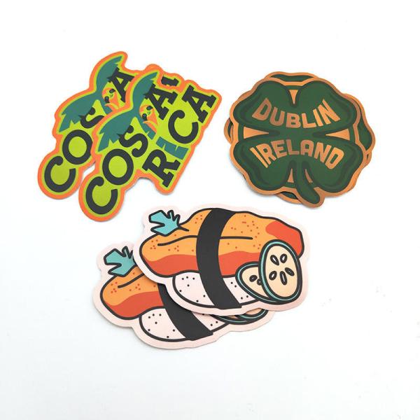 Custom Vinyl PVC Die Cut Sticker Waterproof Logo Label Printing