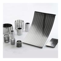 Stainless Steel Wedge Wire Wrapped Curved Sieve Flat Screen Filter Meshes