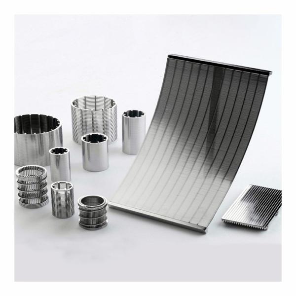 Stainless Steel Wedge Wire Wrapped Curved Sieve Flat Screen Filter Meshes