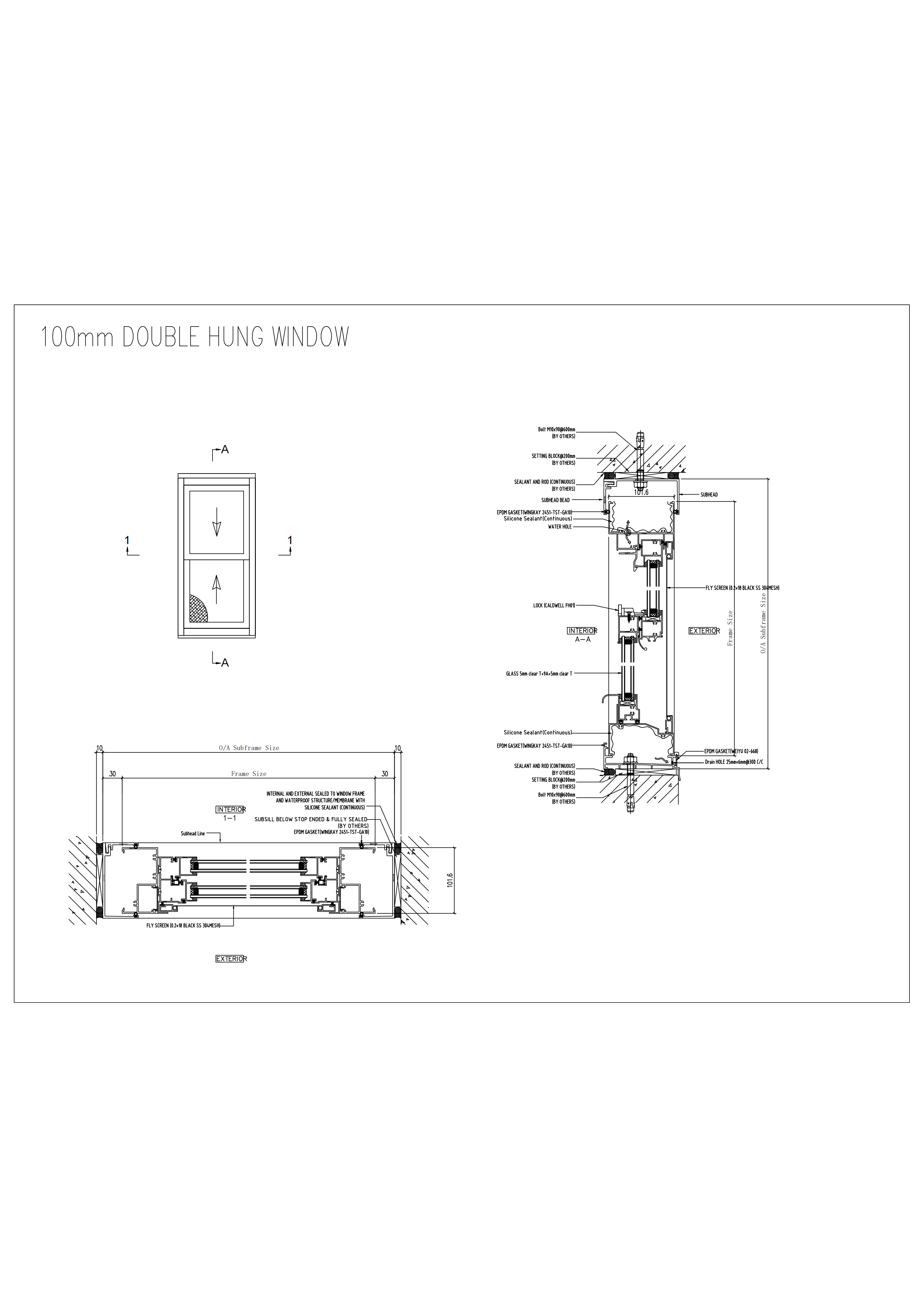 Stylish Design Double Hung Window High Security For Historical Building Restoration