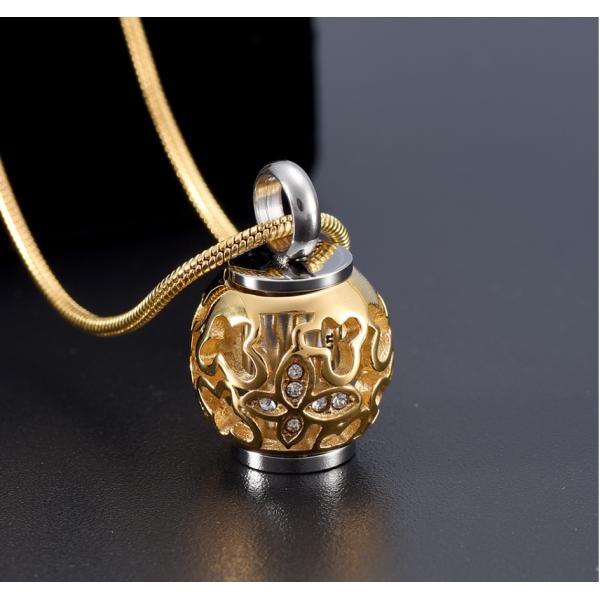 Forever in Our Thoughts Ashes Holder Necklace with Beautiful Hollow Butterfly Pendant