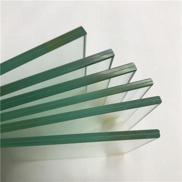 Clear Float Laminated Glass 6mm 8mm 10mm 12mm Laminated Shower Glass PVB Laminated Window Glass For Building / Apartment