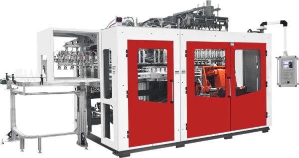 Máquina de molde totalmente automático principal MP90FS do sopro da extrusão 8 IML 350kN que aperta a força