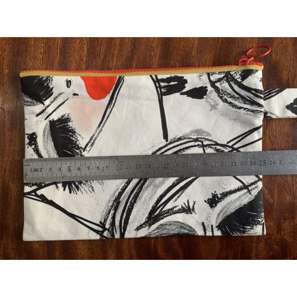 10OZ Cotton Canvas Pencil Case 0.1KG For School Offfice SGS certificated