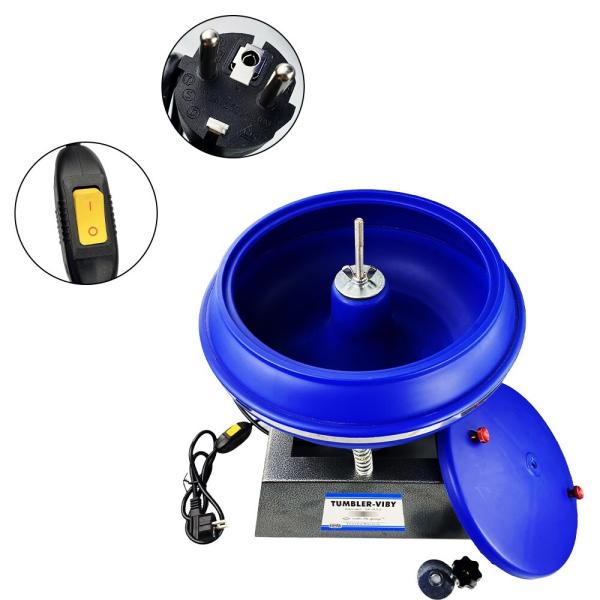 120W Jewelry Polishing Machine 12'' Vibratory Tumbler Polishing Machine