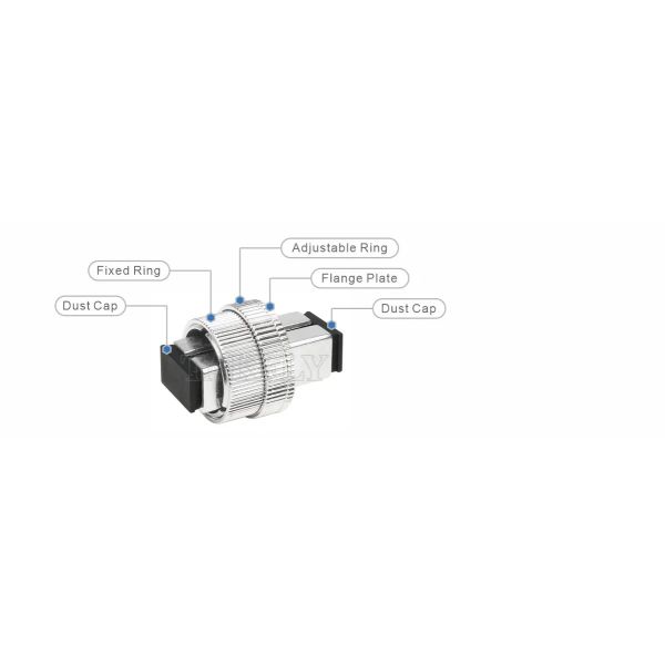 Fiber Optical Attenuator LC/SC/FC/ST Variable Female/Female for FTTx Telecom Data Center
