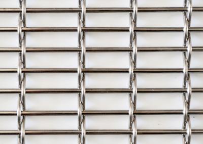 Decoração frisada de Mesh Weave Metal Stainless Steel do fio para a rede de arame tecida arquitetónica