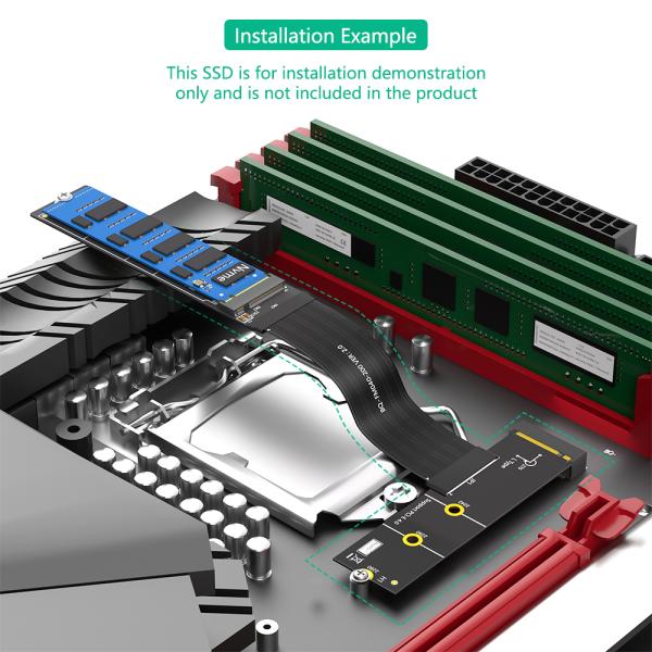 3.3V M.2 NGFF Adapter Adapter Left Steering M2 Nvme To Sata With LED
