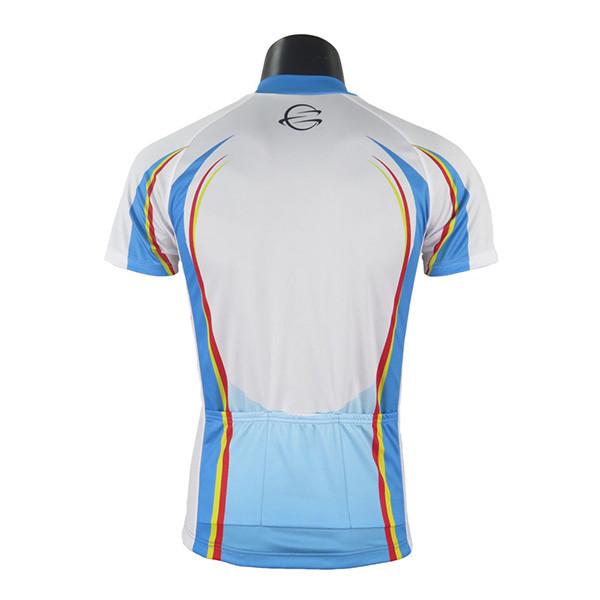 100% Polyester Cycling Sports Clothing / Custom Bike Jersey With Full Zip