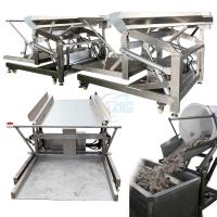 Convoyeur s'élevant de alimentation mobile de chaîne de convoyeur de grue industrielle de plat boîte isolée en plastique boîte commerciale de refroidisseur