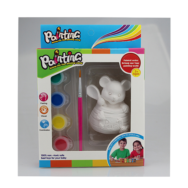 Arts And Crafts DIY Plaster Painting Kits For Christmas Gift 4 Colors EN71 8P ASTM HR4040