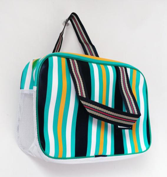 Shoulder Tote bag carrrying stripe shopping bag Handbag promotional bag