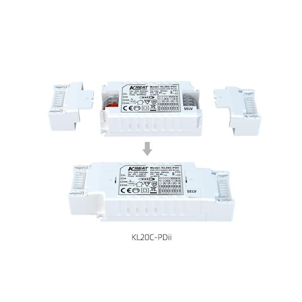 Detachable Crimping Mini Dimmable LED Driver 12W/20W/35W C.C. KL12C-PDii / KL20C-PDiii / KL26C-PDii / KL35C-PDii