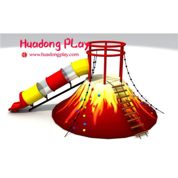 Volcano Slide Indoor Playground Equipment  , Food Grade Indoor Playground Furniture Plastic Nontoxic