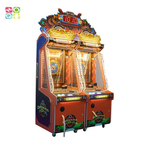 Dreamland City 2 Player Jackpot Ticket Arcade Game Machine Coin Pusher