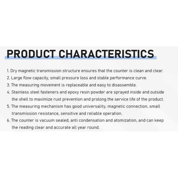 4 Inch Cast Iron Body Woltman Water Meter Flow Meters