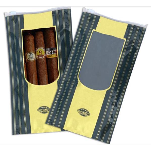 Customized Thickness Self Sealing Moisturizing Plastic Sigari Zip Bag for 2023 Arrivals