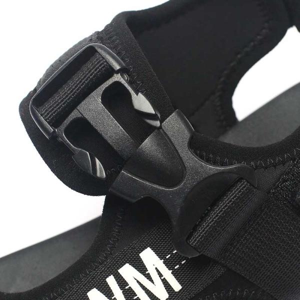 BRUNO VIERO Black Anti Skid Flat Outdoor Mens Sandals