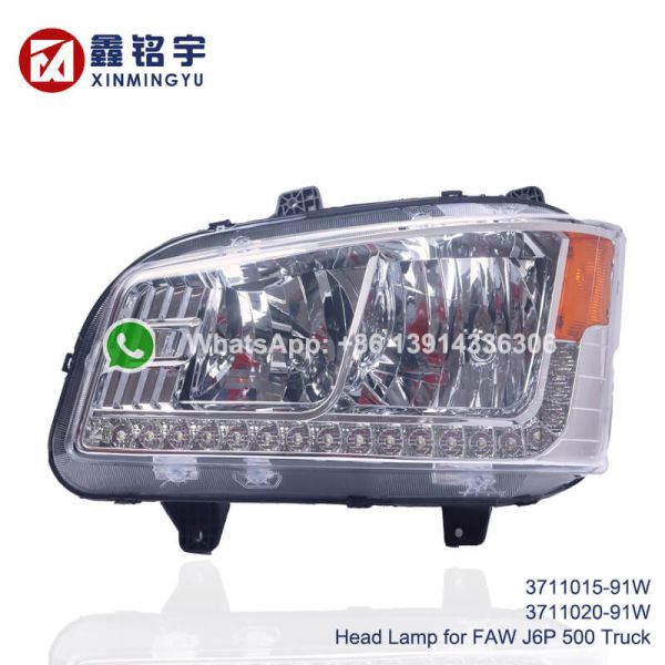 3711015-91W 3711020-91W Head Lamp Headlight for FAW J6P 500 Truck Spares Body Parts 3711015-91W 3711020-91W