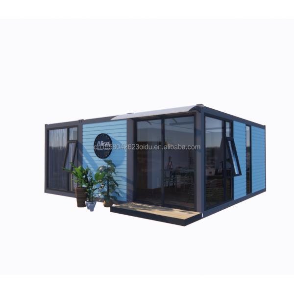 Contenedor ecológico de 20 pies o 40 pies hecho de acero y panel de sándwich para tienda de ropa restaurante hotel