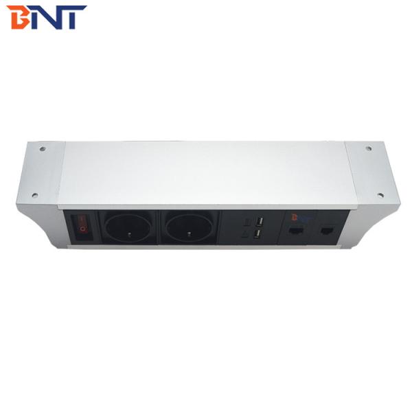 Mount under desk multimedia power data under table socket