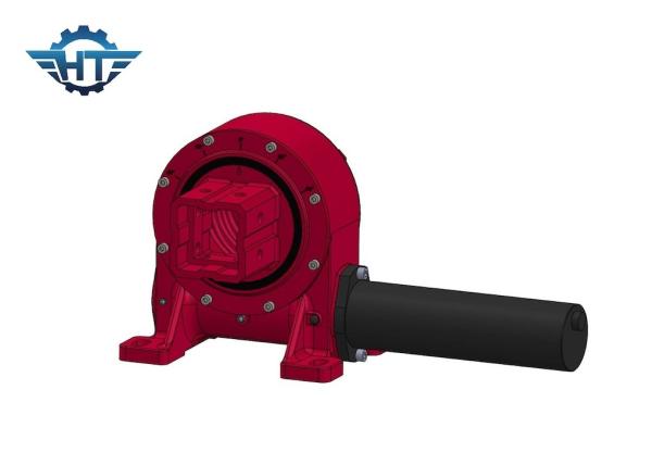 Long Lifespan Double Enveloping Worm Worm Gear Slewing Drive With Gray Or Orange Color