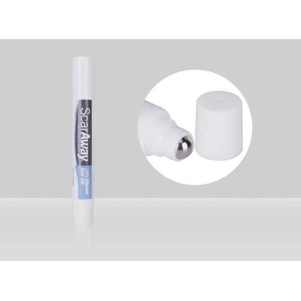 10-25ml D19mm Empty Custom Eye Cream Gel Cosmetic Plastic Tube With Massage Stainless Steel Ball