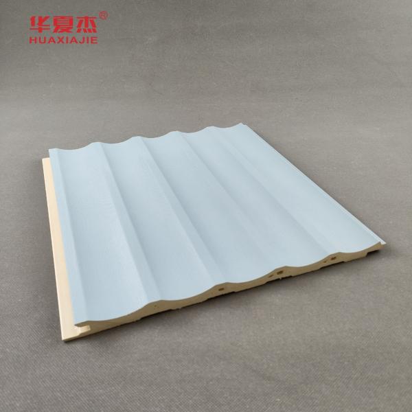 Hollow U-shaped Panels WPC Wall Panel Decoration Blue Board
