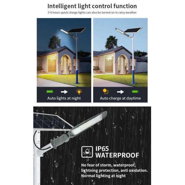 Все в двух светодиодные солнечные уличные фонари 300W 500W 1000W умная наружная система