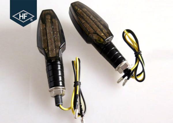Black BM1290 Plastic Motorcycle Turn Signal Lights For Honda / Yamaha / KTM