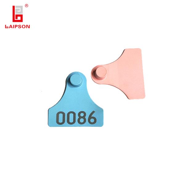 TPU 59mm высокая безопасность ISO9001 визуальное не поддающееся подделке овца коза ушная метка с печатными номерами для скота