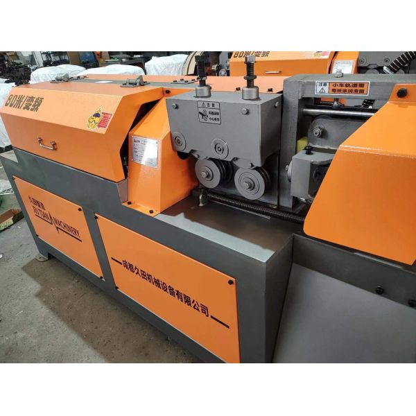 80M/MIN Rebar Straightening Machine Compact Bar Straightening And Cutting Machine