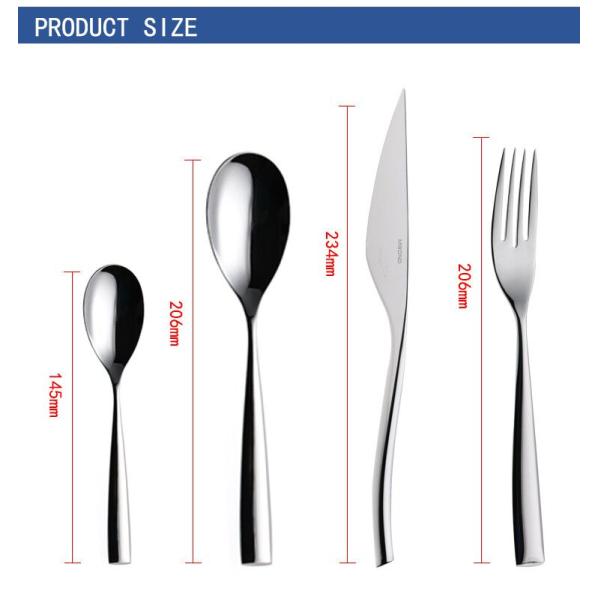 Home Perfect Finish 145mm Black Stainless Cutlery