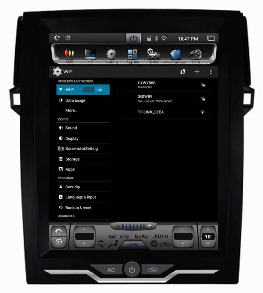 Ouchuangbo  Vertical Screen Tesla Style Android 6.0  for Toyota Reiz 2014-2016 with gps navi multimedia audio player