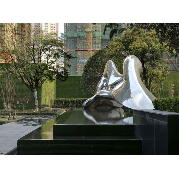 Outdoor Large Modern Abstract Sculptures , Abstract Form Sculpture For Garden Decoration